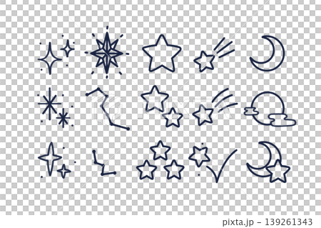 星形線條畫套裝,海軍藍 星形線條畫套裝,海軍藍 139261343