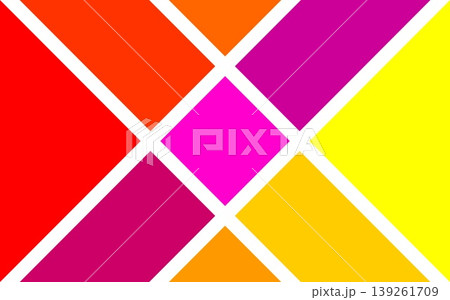 幾何学模様 四角形 三角形 幾何学模様 四角形 三角形 139261709