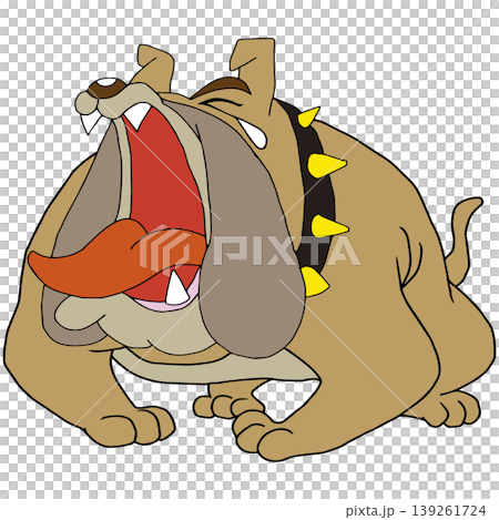 Fun animal illustration ☆ Bulldog Fun animal illustration ☆ Bulldog 139261724