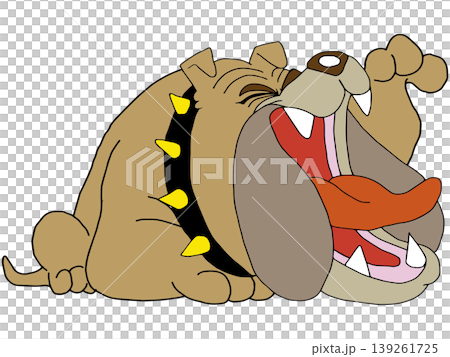 趣味動物插畫☆鬥牛犬 趣味動物插畫☆鬥牛犬 139261725