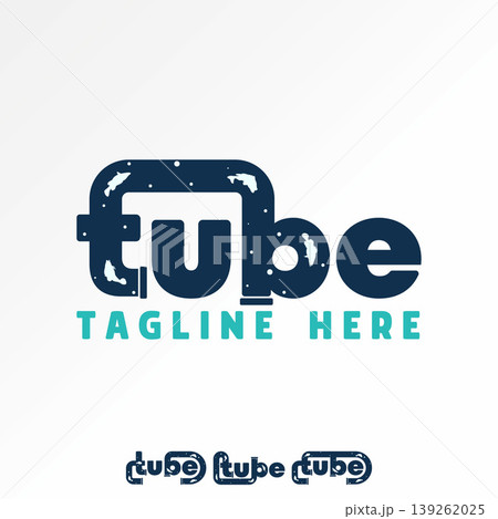 Letter Tube sans serif font underwater fish inside river aquarium environment logo design graphic concept creative premium vector stock image top sell Letter Tube sans serif font underwater fish inside river aquarium environment logo design graphic concept creative premium vector stock image top sell 139262025