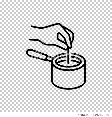 Handmade Candle Making Line Icon Handmade Candle Making Line Icon 139262029