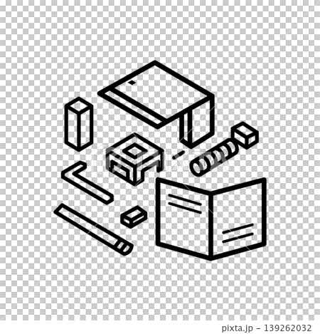 Miniature Model Building Kit Icon Miniature Model Building Kit Icon 139262032