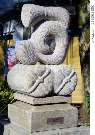 蛇窪神社の一粒万倍の石造物 蛇窪神社の一粒万倍の石造物 139262800
