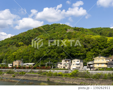 新緑の木々に覆われた春の五月山 139262911