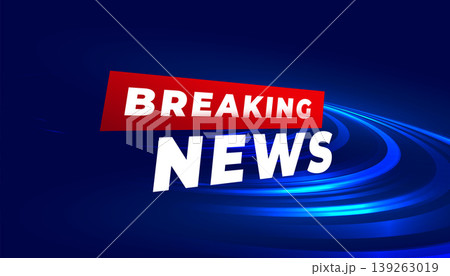 breaking news blue theme background for tv or web channel 139263019