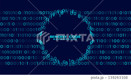 digital binary code data techno concept background design 139263108