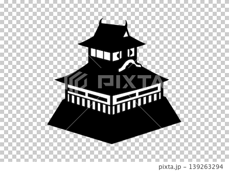 城堡單色圖標 城堡單色圖標 139263294