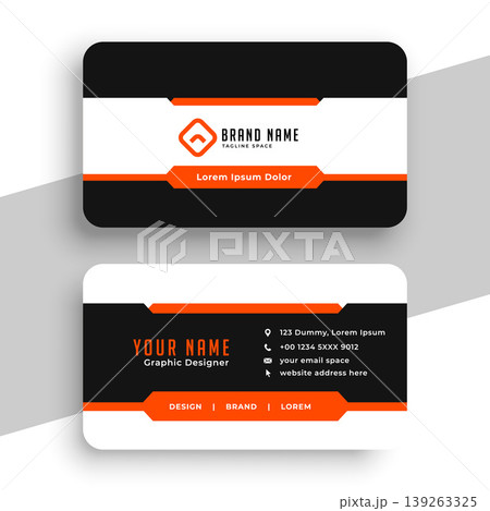 modern corporate visiting card template for individual office biz 139263325
