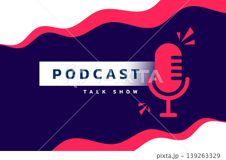 modern style podcast radio talk show poster with microphone modern style podcast radio talk show poster with microphone 139263329