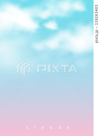 soft pastel cloudy sky background design 139263403