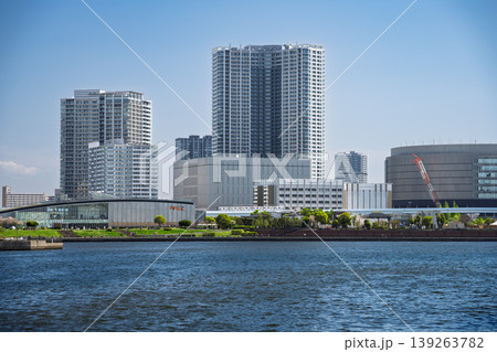 春海橋公園から見る豊洲の景観 東京都江東区 139263782