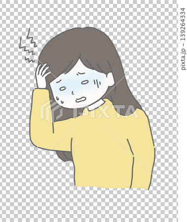 一個女人患頭痛 139264334