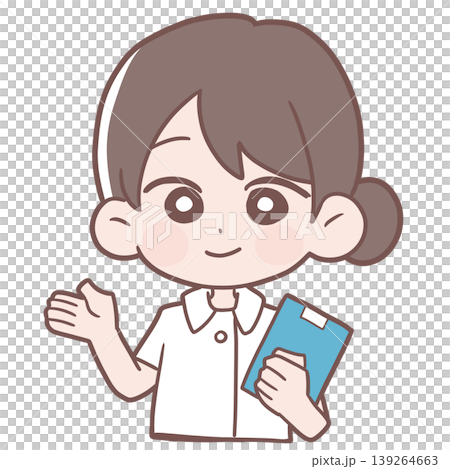 Female nurse to guide Female nurse to guide 139264663