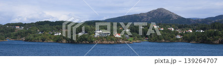 Coastal landscape seen from the ferry from Bergen to Stavanger, Norway. Coastal landscape seen from the ferry from Bergen to Stavanger, Norway. 139264707