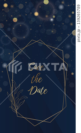Wedding invitation design template 139265789