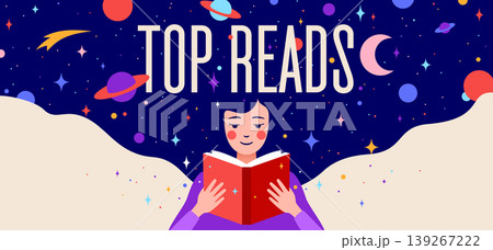 Book, Imagination, Dreams. Girl reading 139267222