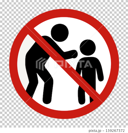 Red Circle Prohibition Sign Graphic Symbol for No Children Allowed or Warning Red Circle Prohibition Sign Graphic Symbol for No Children Allowed or Warning 139267372
