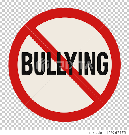 Prohibition Symbol Against Bullying Act Stop Sign Graphic Element Prohibition Symbol Against Bullying Act Stop Sign Graphic Element 139267376