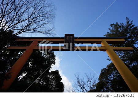 縁結びで有名なパワースポットである川越氷川神社の大きな鳥居 縁結びで有名なパワースポットである川越氷川神社の大きな鳥居 139267533