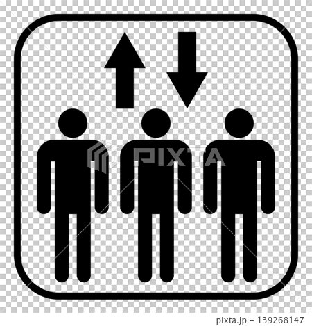 Simple elevator icon material Simple elevator icon material 139268147