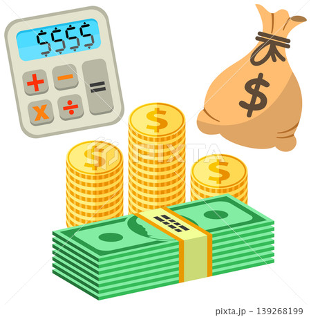 Money and Finance Flat Icons 139268199