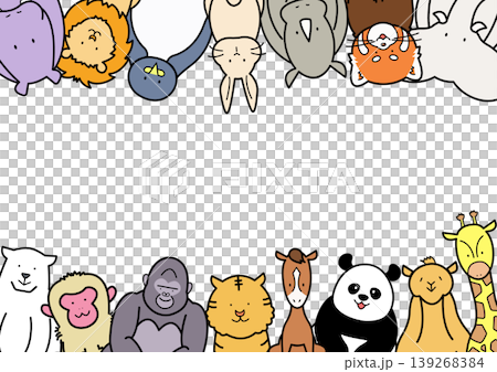 A lively frame of animals A lively frame of animals 139268384