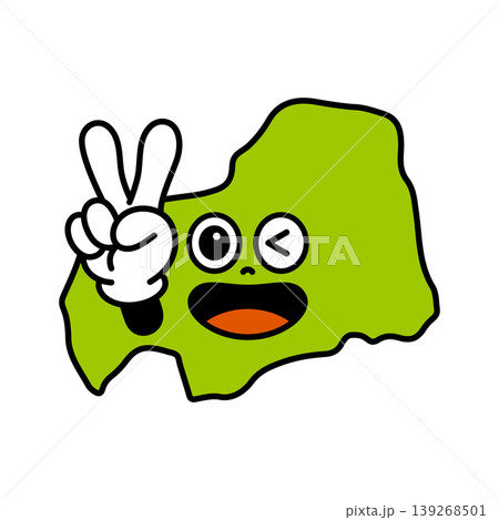 シンプルな日本の広島県のキャラクター 139268501