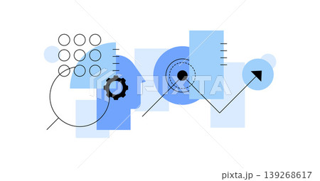 Big data analysis. Abstract charts. Data and research 139268617