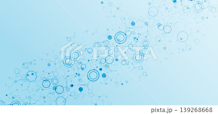 Geometric abstract background with connected line and dots. Futuristic digital background for science and technology. Vector Geometric abstract background with connected line and dots. Futuristic digital background for science and technology. Vector 139268668