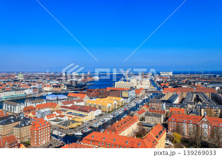 Cityscape of Copenhagen city, Denmark. View from above 139269033