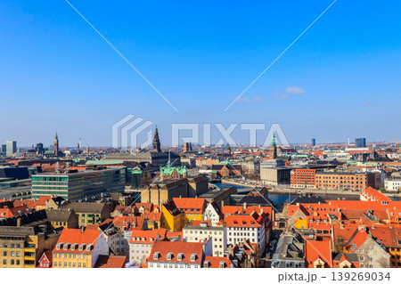 Cityscape of Copenhagen city, Denmark. View from above 139269034