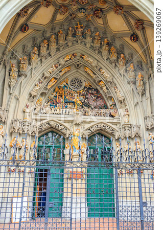 Details of the main portal of Bern cathedral (Bern Minster), Switzerland Details of the main portal of Bern cathedral (Bern Minster), Switzerland 139269067