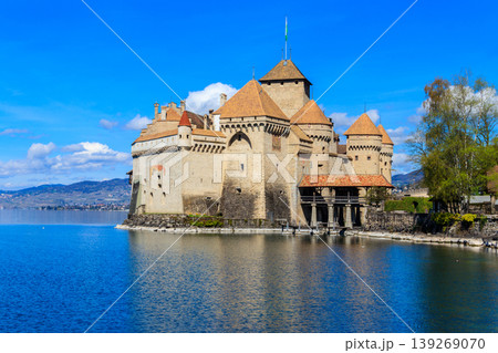 Chillon Castle on Lake Geneva near Montreux, Switzerland 139269070