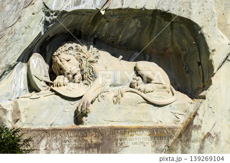 Lion Monument or the Lion of Lucerne, is a rock relief in Lucerne, Switzerland 139269104