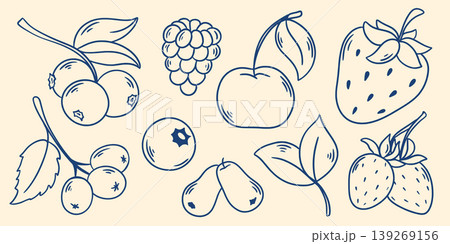 Set berries in Mediterranean style 139269156