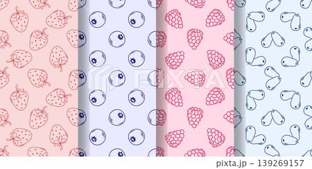 Set of summer berry prints 139269157