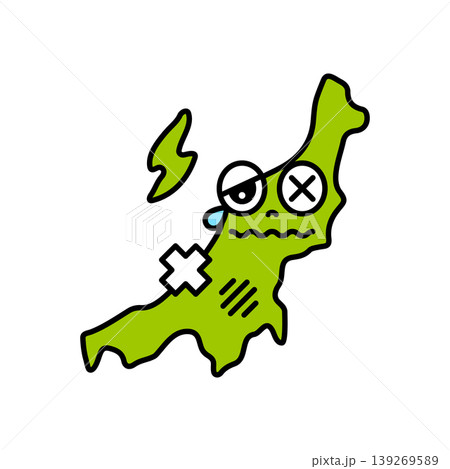 シンプルな日本の新潟県のキャラクター シンプルな日本の新潟県のキャラクター 139269589