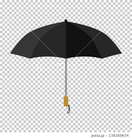 黑色折疊陽傘的插圖 139269654