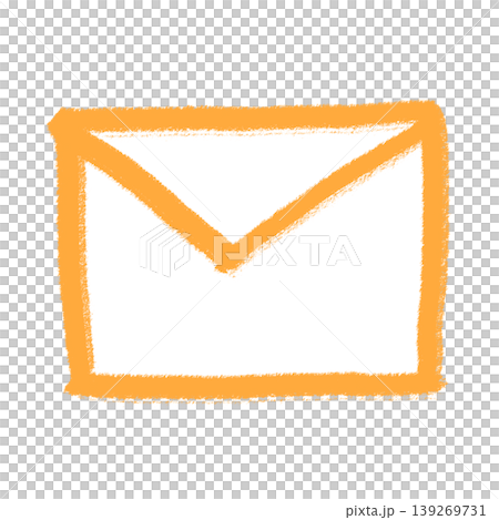 Hand-drawn orange envelope icon | Transparent, email, simple Hand-drawn orange envelope icon | Transparent, email, simple 139269731