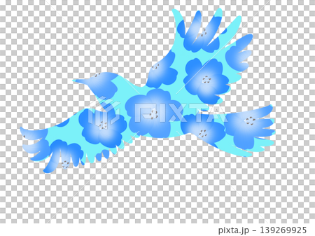 ネモフィラをモチーフにしたイラスト 139269925