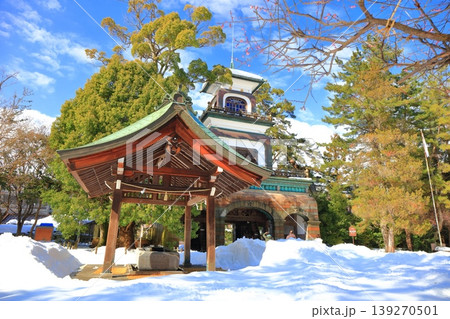 【石川県】白銀の尾山神社の神門 【石川県】白銀の尾山神社の神門 139270501