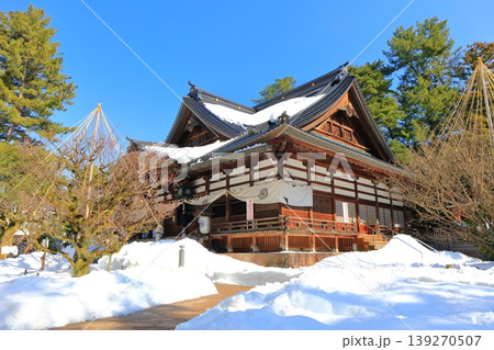【石川県】白銀の尾山神社の本殿 139270507
