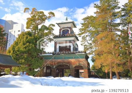 【石川県】白銀の尾山神社の神門 139270513