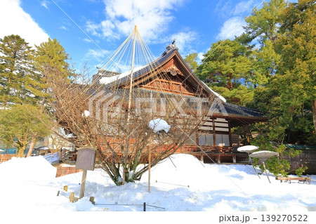 【石川県】白銀の尾山神社の本殿 139270522
