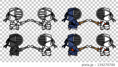 A small swordsman in a fighting stance A small swordsman in a fighting stance 139270780