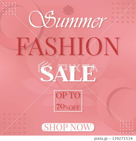 Summer Fashion Sale Pink Lotus Banner Summer Fashion Sale Pink Lotus Banner 139271514