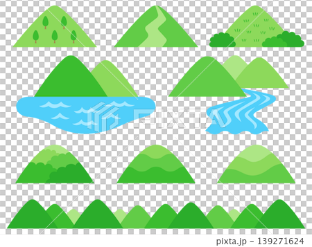 Mountain illustration set 139271624