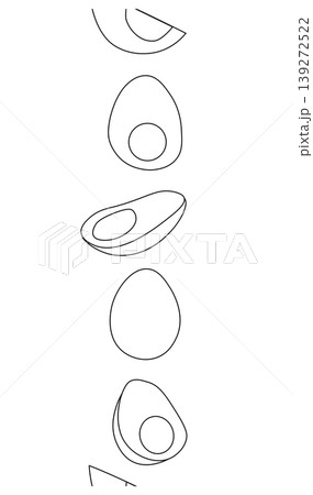 boiled eggs with yolks Egg Black and white seamless vertical border hand drawn illustration. Vector graphic line art. Perfect for invitation cards for package, holiday design, fabric and textile. boiled eggs with yolks Egg Black and white seamless vertical border hand drawn illustration. Vector graphic line art. Perfect for invitation cards for package, holiday design, fabric and textile. 139272522