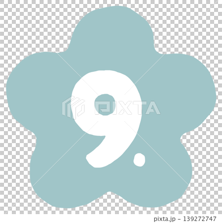 Flower count [9] Light blue 139272747
